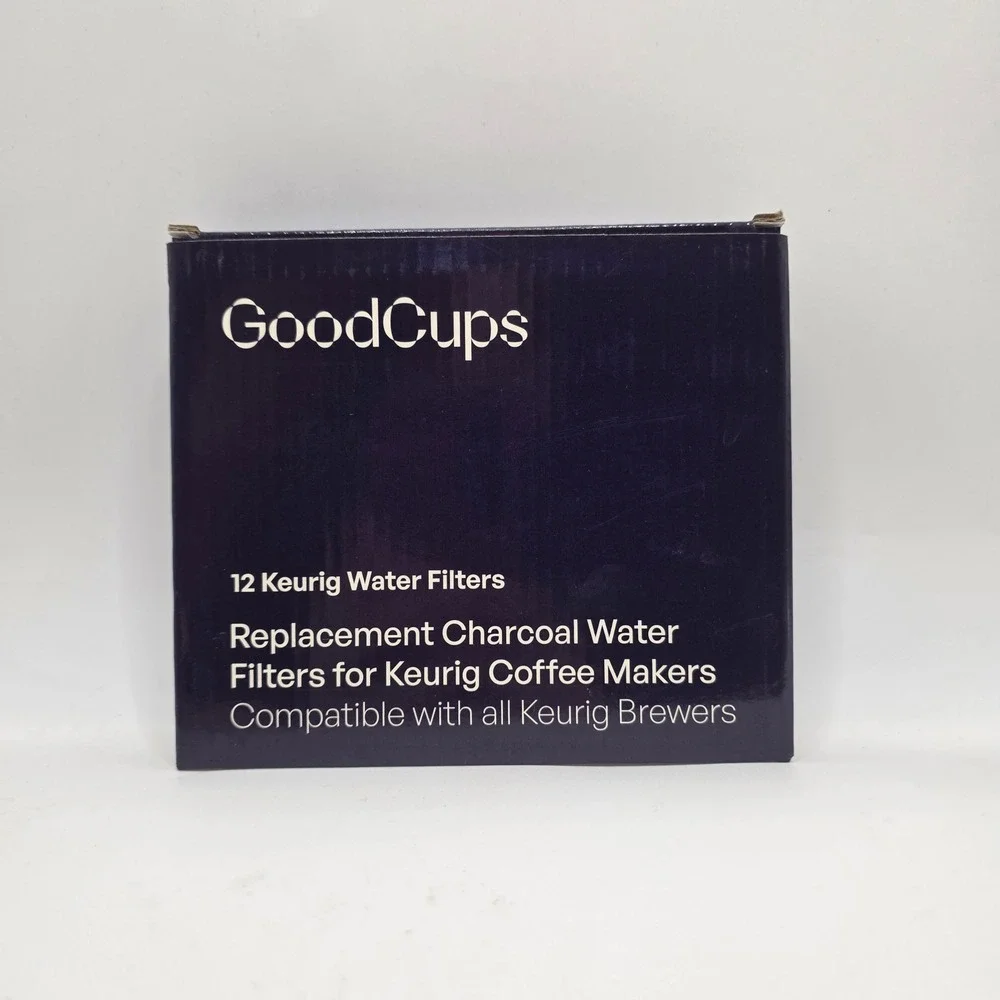 GoodCups Water Filters 12 Pack White Charcoal Replacement Keurig Coffee‎ Maker